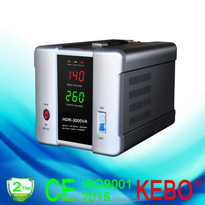 China Exclusive SVC KEBO AVR-HDR 2000VA Input 100V 260VAC Output 220V 110V Digital LCD Display for sale