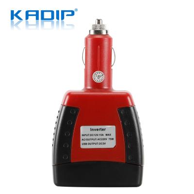 China Kadip made in china universal inverter plug 75w car power inverter price in pakistan 60*30*120MM for sale