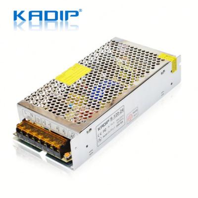 China Kadip power supply smps 110v 220v single output ac 24v 5a 120w dc set led switch power supply 158*97*42mm for sale