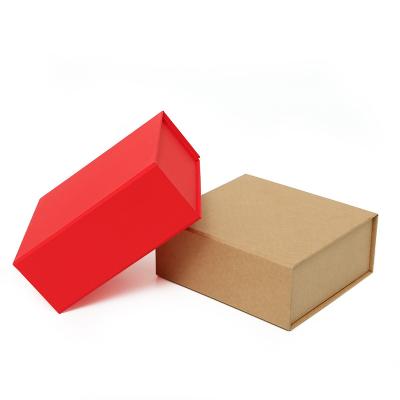 China 2021 New Style Foldable Folding Boxes For Gift Pack Solid Color Luxury Large Book Shaped Cardboard Announcement Box Gift Boxes for sale