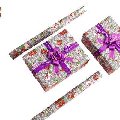 China World's Best Recyclable Products Christmas Wrapping Paper Roll Gift Wrapping Paper Festival Selling Paper Gift for sale