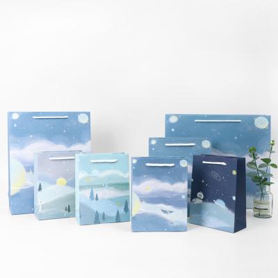 China Factory Price Recyclable Luxury Customized Packaging Paper Paper Gift Bags Promotion Bags Wholesale Sales for sale