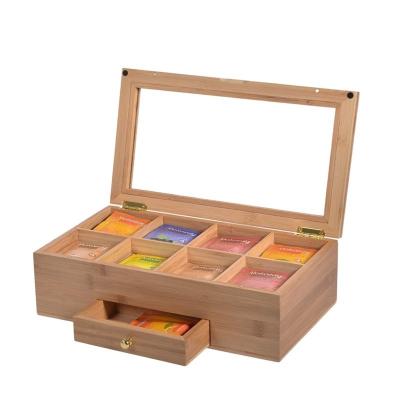 China Transform Your Vanity with Bamboo Storage Box and Drawers Capacity 3-6L 33 x 19 x 10.2 cm for sale