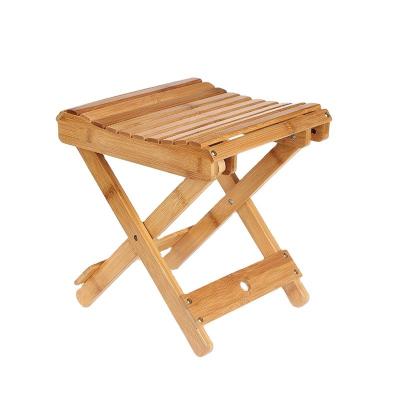 China Modern Design Adult Children Portable Folding Stool Made of Natural Bamboo for Outdoor for sale