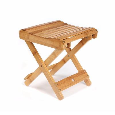 China Functional Design Natural Bamboo Stool for Outdoor Activities Lightweight and Durable for sale