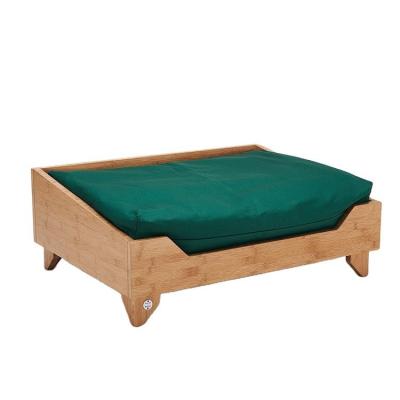 China OEM Cuadro de cama de gato de bambú sólido para perros pequeños medianos grandes PET en venta