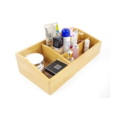 China CE Certificate Modern Bamboo Desk Storage Organizers Set with Removable Dividers for sale