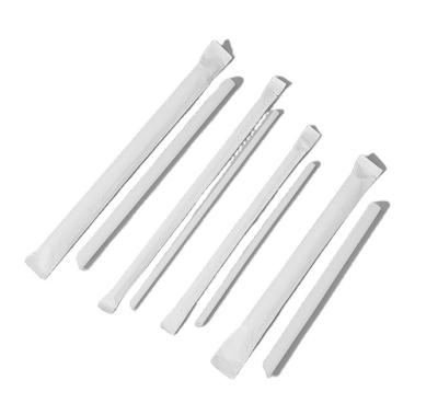 China Biodegradable Milky White Polylactic Acid PLA Tea Juice Drinking Straw Biodegradable Eco-Friendly Straws for sale