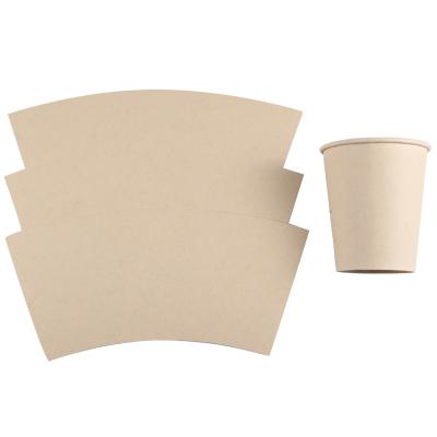 China PAPER CUP Disposable Coffee Tea Paper Cup Fan Raw Materials Disposable Single Wall Hot PE Coated Cup Paper for sale