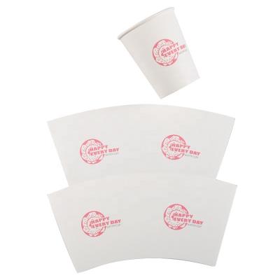 China Recycled Materials Eco-friendly Waterproof Custom Wood Pulp Offset Printing Die Cut PE Coated Paper Cup Raw Materials Prepare Paper Cup Fans Sheets for sale