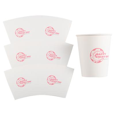 China China factory waterproof custom printed paper cup single foil fans cup pe coated die cut cardboard for making hot drink paper cups for sale