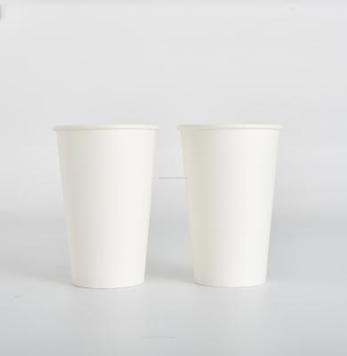 China Single Wall Recyclable Paper Food Cup Paper Tea Disposablel Cardboard Cup Double And Paperboard Cup Beverage OEM Color Customized for sale