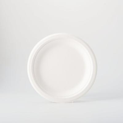 China Disposable Biodegradable Disposable Tableware Round Or Square Paper Sugar Cane Dishes Bowls for sale