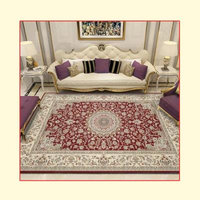 China Modern popular luxury turkish coffee table mat living room carpet ice flower persia carpet for sale