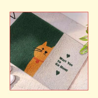 China Simple and stylish Eco-friendly.anti-slip.water-proof printed mats are used as interior 3d door mats for sale