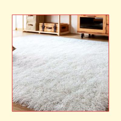 China Washable Multifunctional Long Pile Shaggy Silk Carpet for sale