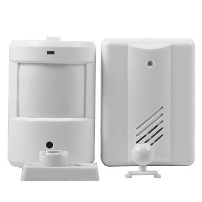 China Home Ministry Store Hotel Store Hotel Security One Wireless Transmitter Receiver Long Range Motion Sensor Driveway Plug-in Building Alarm for sale