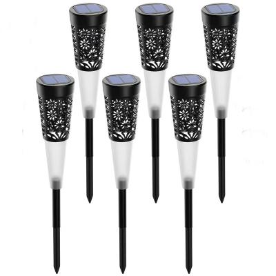 China Garden 6 Pack Yard Pathway Garden Landscape Lighting Solar Garden Lights Outdoor Waterproof Led Solar Ground Light for sale