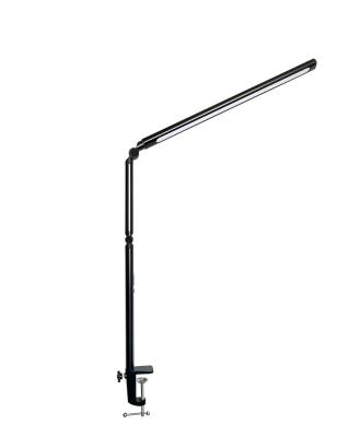 China New Modern LED Folding Black Silver Clip On Light Flange Long Arm Dimming Led Table Lamps Desk Lamp for sale