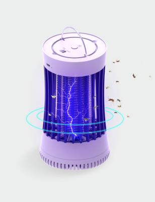 China New Living Room Bedroom/Sleeping Room Operation Room Electric 1.5KV Discharge and Inhale Function 2 in 1 Portable USB LED Mosquito Killer Lamp for sale