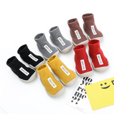 China 2020 New Arrival TY-1185 Toddler Newborn Baby Antibacterial Non Slip Anti-slip Rubber Sole Shoe Socks for sale