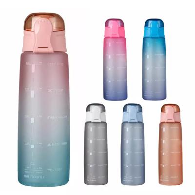 China Amazon Viable Hot Selling Motivational Water Bottle With Line Markings BPA Free 30oz Time Water Jug for sale