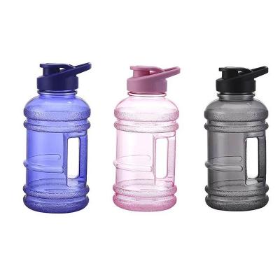 China 1liter PET Water Bottle Gym Sports Bottle Sports Kettle 1000ml Flip Plastic Lid BPA Free Free for sale