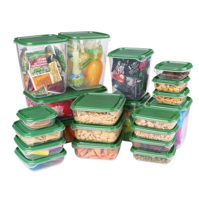 China 17pcs Disposable Set Kitchen Food Storage Containers Plastic Box With Vented Lid for sale