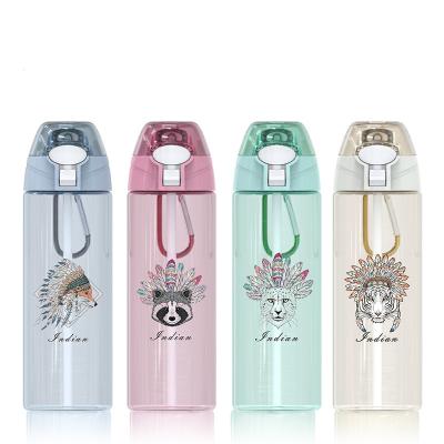 China Viable plastic water bottle with hook hanger 700ml 20oz promotion for sale