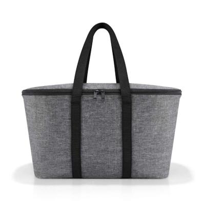 China New Pattern Gray Capacity Foods Thermal Cold Insulation Tote Shopping Bags Daily Use Waterproof Custom Bag Cooler for sale