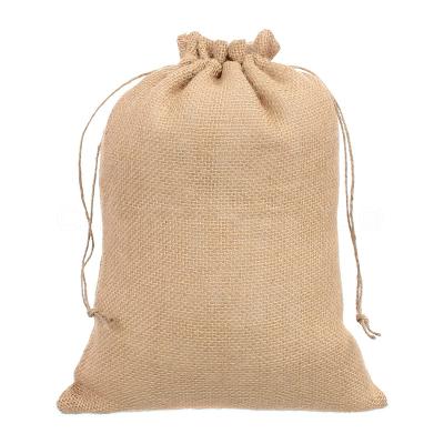 China Recyclable; Wholesale Reusable Custom Eco Friendly Cereal Shoes Universal Storage Beam Mouth Jute Bags for sale