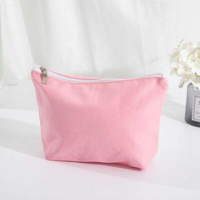 China Reusable; Custom Cheap Promotional Cloth Women's Durable BSCI Factory Cotton Travel Cosmetic Case School Pencil Case For School Student With Zip for sale