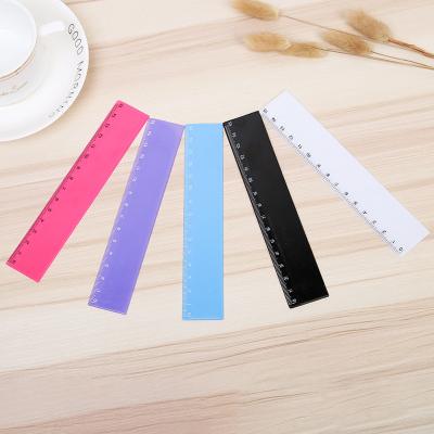 China Custom School Stationery Logo Plastic Ruler Advertising Ruler Student Supplies Gift Printing Ruler for sale