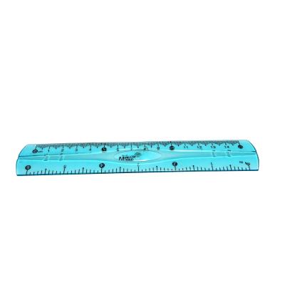 China School Hot Sale Blue Color 15cm Short Plastic Flexible Ruler With 1 Cm Height Scale for sale