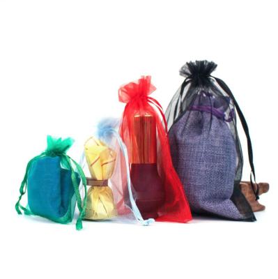 China Eco - Friendly Promotion Shopping Fabric Drawstring Mesh Shoe Bag for sale