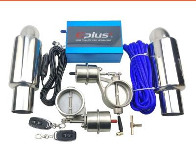 China Stainless Steel Stainless Steel EXHAUST CONTROL VALVE WITH 2 SETS OF PUMP STRAP AND EXHAUST PIPE CONTROLLER UNIT REMOTE KIT CONTROLLER SWITCH UNIVERSAL 51 63 76 for sale