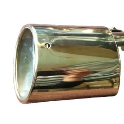 China Automotive Exhaust System Automotive Exhaust System Universal Gold Black Car Exhaust Muffler Tip Stainless Steel Pipe Burnt Blue Neo Exhaust Tail Muffler Tip Auto Part for sale