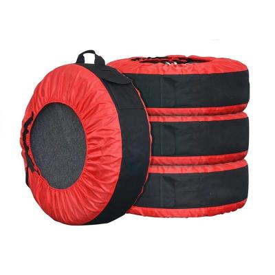 China Classic Classic Winter Adjustable Car Tire Warmer Covers Snow Waterproof Tire Covers 600D Oxford mercedes Spare Wheel Cover for sale