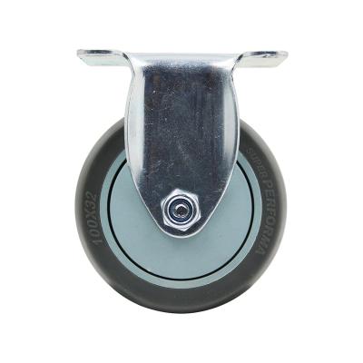 China High Quality Low Noise Tpr Wheel 3Inch Industrial Rubber Furniture Universal Medium Duty Caster for sale