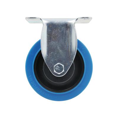 China High Quality Low Noise Industrial Trolley 3 4 5 Inch Swivel Brake Caster Rubber Wheel for sale