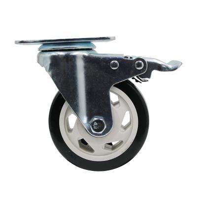 China Widely used 3 inch pp industrial swivel caster wheels low noise low noise for supermarket trolley for sale