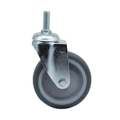 China China Factory Custom Industrial Low Noise Tpr Light Duty Universal 3 Inch Swivel Rubber Caster Wheel For Trolley for sale