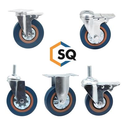 China Hot Selling Low Noise Light Duty Industrial Caster Wheels 5 Inch 2 Inch Swivel Caster for sale