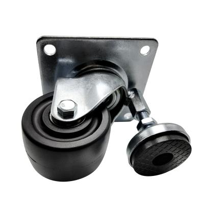 China New Design Low Noise Leveling Heavy Duty Adjustable Industrial Swivel Caster Wheel for sale