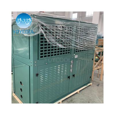 China Hotels Condensing Unit Condenser Cold Room Condenser Unit Price Unit Screw Compressor 150 kW r717 for sale