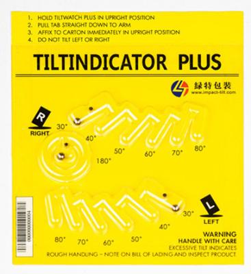 China Wholesale Custom Barcode Security PVC Shipping Label Safety Warning Tilt Indicator Plus Labels for sale