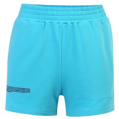 China New Anti-Wrinkle Blue Printed Shorts Casual Stretch Elastic Waist Shorts for sale