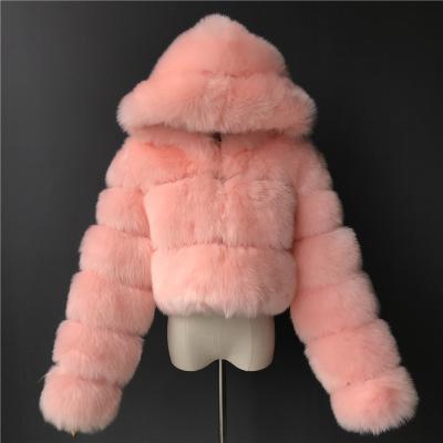 China Anti-wrinkle fur coats for fox fur coat woman hat splicing women's coat fashionable short long hair imitation imitation sleeve for sale