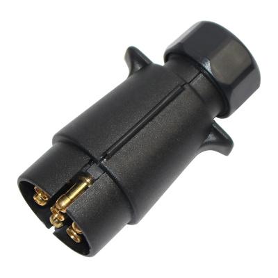 China Trailer Truck Used European Style 7Way Trailer Plug Trailer Parts Plastic Truck Trailer Plug And Socket for sale