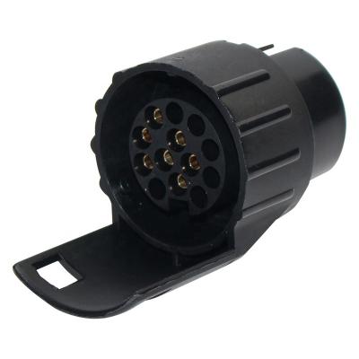 China Used 12V Trailer Truck 7pin to 13 Pin Mini Trailer Adapter Trailer Connector Plug Converter for Auto for sale